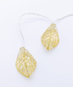 METAL LEAVES 10LED ΛΑΜΠΑΚΙΑ ΣΕΙΡΑ ΜΠΑΤΑΡ.(3xAA) & ΧΡΟΝΟΔΙΑΚ (6ΟΝ/18OFF) ΘΕΡΜΟ ΛΕΥΚΟ ΧΡΥΣΟ ΜΕΤΑΛΛΟ ACA – FMGLEAF10WW2AT