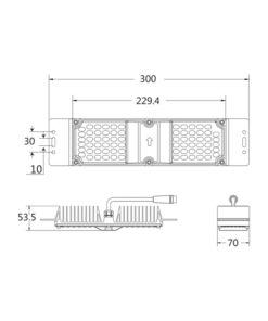 LED MODULE 60W 4.000K 6.600LM TYPEII 50.000HRS IP66 230V AC ACA – FORT6040AS