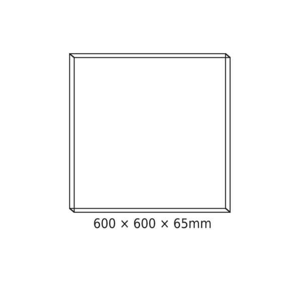 Εξωτερικό Πλαίσιο Στήριξης Οροφής για LED Panel 60x60cm OTIS6060, PILO6060, ROVE6060, DEBA6060 & TREGO6060 ACA - FR606065 - Image 2