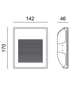 Γύψινο Φωτιστικό Τοίχου 1.5W 3000K 150lm Λευκό ACA DECOR – G8001LED