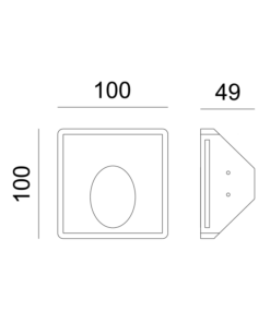 Γύψινο Φωτιστικό Τοίχου 1.5W 3000K 150lm Λευκό ACA DECOR – G8004LED