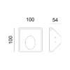 Γύψινο Φωτιστικό Τοίχου 1xMR11 Λευκό ACA DECOR  – G8004MR