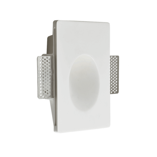 Γύψινο Φωτιστικό Τοίχου 1.5W 3000K 150lm Λευκό ACA DECOR  – G8009LED