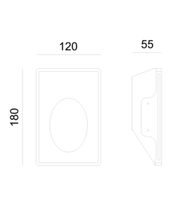Γύψινο Φωτιστικό Τοίχου 1.5W 3000K 150lm Λευκό ACA DECOR – G8009LED