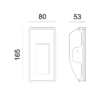 Γύψινο Φωτιστικό Τοίχου 1xMR11 Λευκό ACA DECOR  – G8010MR