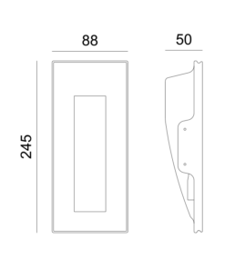 Γύψινο Φωτιστικό Τοίχου 1.5W 3000K 150lm Λευκό ACA DECOR – G8011LED
