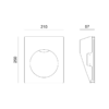 Γύψινο Φωτιστικό Τοίχου GU10 – MR16 Λευκό ACA DECOR  – G8016G