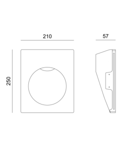 Γύψινο Φωτιστικό Τοίχου GU10 – MR16 Λευκό ACA DECOR – G8016G