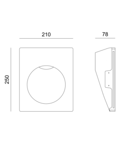 Γύψινο Φωτιστικό Τοίχου 1.5W 3000K 150lm Λευκό ACA DECOR – G8016LED