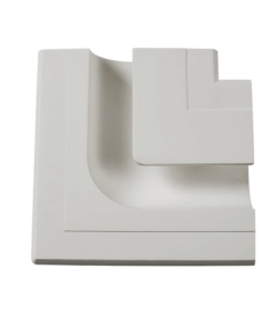 Γύψινο Φωτιστικό Οροφής / Τοίχου Χωνευτό Γραμμικό για Ταινία LED ACA DECOR – G8018LW