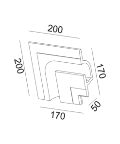 Γύψινο Φωτιστικό Οροφής / Τοίχου Χωνευτό Γραμμικό για Ταινία LED ACA DECOR – G8018LW