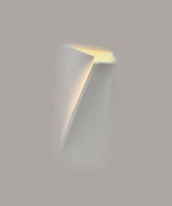 Γύψινο Επιτοίχιο Φωτιστικό Έμμεσου Φωτισμού Trimless Άνοιγμα Αριστερά 1xE14 GEO ACA – G8051L