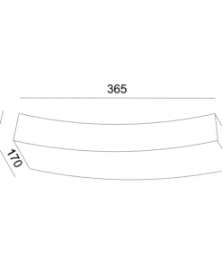 Γύψινο Φωτιστικό Τοίχου Up 1xR7s Λευκό ACA DECOR – G85071W