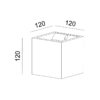 Γύψινο Φωτιστικό Τοίχου Up-Down 1xG9 Λευκό ACA DECOR  – G85141W