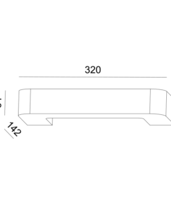 Γύψινο Φωτιστικό Τοίχου Απλίκα 1xR7s Λευκό ACA DECOR – G85191W