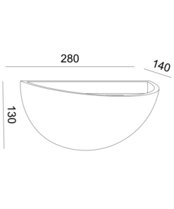Γύψινο Φωτιστικό Τοίχου Up 1xE27 Λευκό ACA DECOR – G85211W