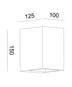 Γύψινο Φωτιστικό Τοίχου Up-Down 1xG9 Λευκό ACA DECOR – G85231W