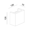 Γύψινο Φωτιστικό Τοίχου Up-Down 1xG9 Λευκό ACA DECOR  – G85261W