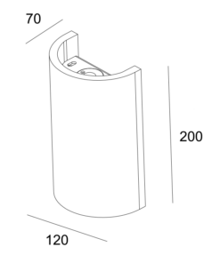 Γύψινο Φωτιστικό Τοίχου Up-Down 1xG9 Λευκό ACA DECOR – G85281W