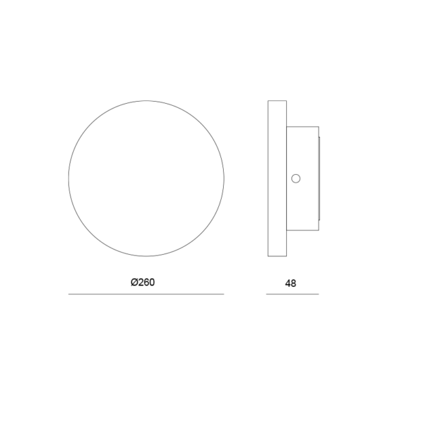 LED Γύψινο Επιτοίχιο Φωτιστικό 8W 570lm 3000K Φ260Χ45 Rafa ACA – G8530LED