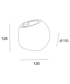 Γύψινο Φωτιστικό Τοίχου Up-Down 1xG9 Λευκό ACA DECOR – G85311W