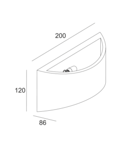 Γύψινο Φωτιστικό Τοίχου Up-Down 1xG9 Λευκό ACA DECOR – G85331W