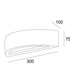 Γύψινο Φωτιστικό Τοίχου Up-Down 1xE14 Λευκό ACA DECOR – G85361W