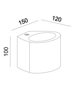 Γύψινο Φωτιστικό Τοίχου Up-Down 1xG9 Λευκό ACA DECOR – G85371W