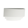 Γύψινο Φωτιστικό Τοίχου Απλίκα 1xE27 Λευκό ACA DECOR  – G85541W