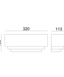 Γύψινο Φωτιστικό Τοίχου Απλίκα 1xE27 Λευκό ACA DECOR – G85541W