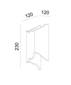 Γύψινο Επιτοίχιο Φωτιστικό 1xG9 Mari ACA – G8586W