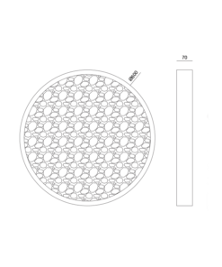 Γυψινο Φωτιστικό LED Οροφής-Επίτοιχο 32W 967lm 3000K Φ600 Mond ACA – G8984LED