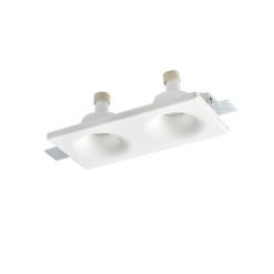 Διπλή Χωνευτή Γύψινη Βάση Σποτ Trimless 260*130*45 REMY 2xGU10 ACA – G90032D