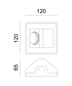 Γύψινο Φωτιστικό Τοίχου GU10 – MR16 Λευκό ACA DECOR – G90061C