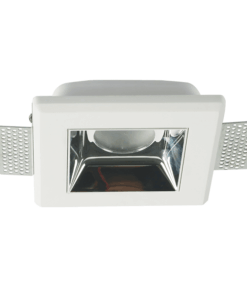 Γύψινη Βάση Σποτ GU10 – MR16 Χωνευτή Τετράγωνη 14.2×14.2cm Σταθερή Λευκή ACA DECOR – G90461C