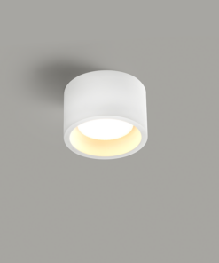 Γύψινο Στρογγυλό Φωτιστικό Οροφής Φ110×80 Geni 1xGX53 ACA – G96011