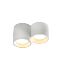 Γύψινο Φωτιστικό Οροφής 2 Στρογγυλά GENI 2xGX53 ACA – G96012