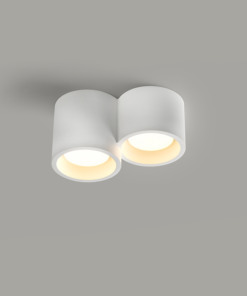 Γύψινο Φωτιστικό Οροφής 2 Στρογγυλά GENI 2xGX53 ACA – G96012