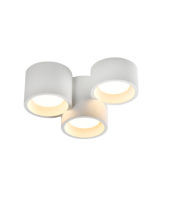 Γύψινο Φωτιστικό Οροφής 3 Στρογγυλά GENI 3xGX53 ACA – G96013