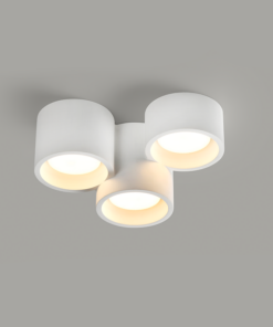 Γύψινο Φωτιστικό Οροφής 3 Στρογγυλά GENI 3xGX53 ACA – G96013