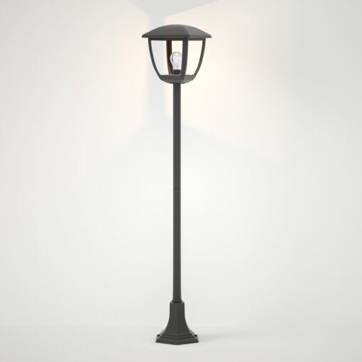 it-Lighting Avalanche 1xE27 Outdoor Pole Light Black D:120cmx18.5cm (80500114)
