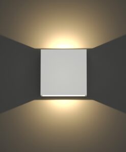 it-Lighting Yellowstone LED 4W Outdoor Up-Down Adjustable Wall Lamp White D:12cmx12cm (80200921)