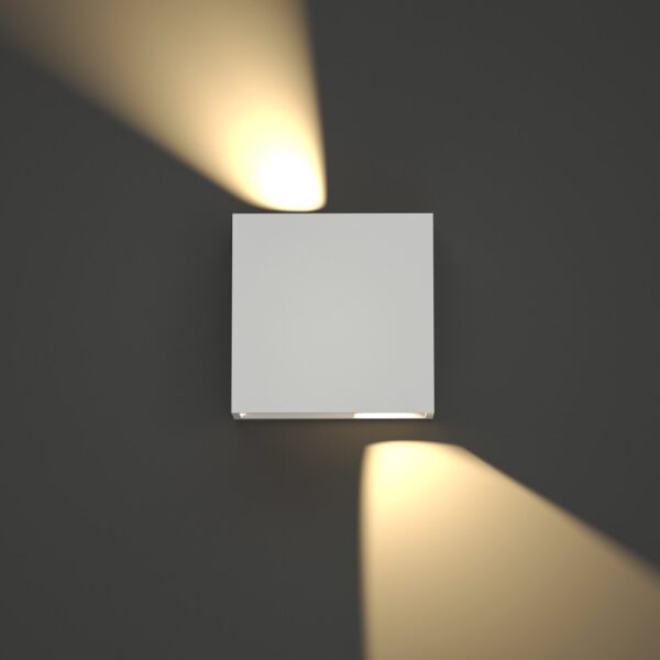 it-Lighting Yellowstone LED 4W Outdoor Up-Down Adjustable Wall Lamp White D:12cmx12cm (80200921)