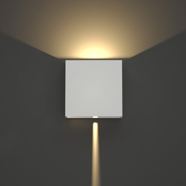it-Lighting Yellowstone LED 4W Outdoor Up-Down Adjustable Wall Lamp White D:12cmx12cm (80200921)