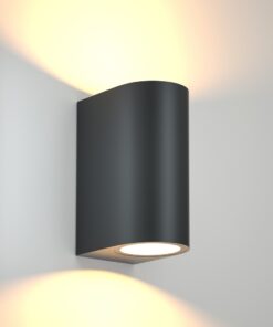 it-Lighting Michigan 2xGU10 Outdoor Up-Down Wall Lamp Anthracite D:14.7cmx9cm (80200144)