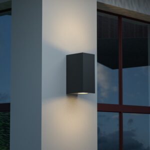 it-Lighting Havasu 2xGU10 Outdoor Up-Down Wall Lamp Anthracite D:14.7cmx9cm (80200344)