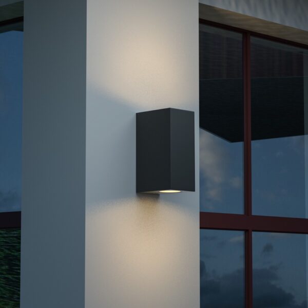 it-Lighting Havasu 2xGU10 Outdoor Up-Down Wall Lamp Anthracite D:14.7cmx9cm (80200344)