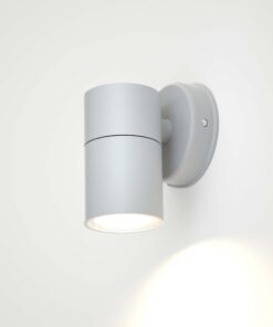 it-Lighting Eklutna 1xGU10 Outdoor Wall Lamp Grey D:11.3cmx11.3cm (80200534)