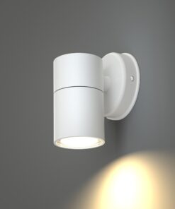 it-Lighting Eklutna 1xGU10 Outdoor Wall Lamp White D:11.3cmx11.3cm (80200524)
