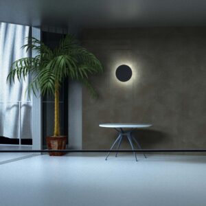 it-Lighting Geneva LED 8W 3000K Outdoor Wall Lamp Black D:15cmx5.5cm (80201141)